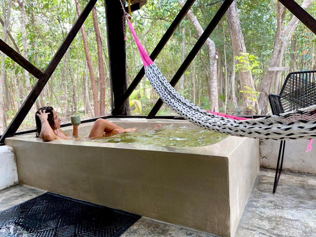 ホテル Casa Costal - Glamping Experience プエルト・モレロス エクステリア 写真
